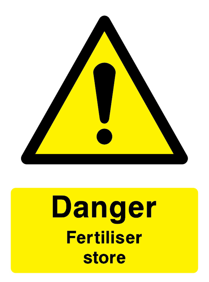 Danger - Fertiliser Store