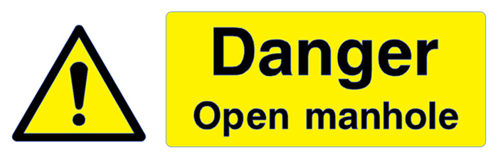 Danger - Open Manhole