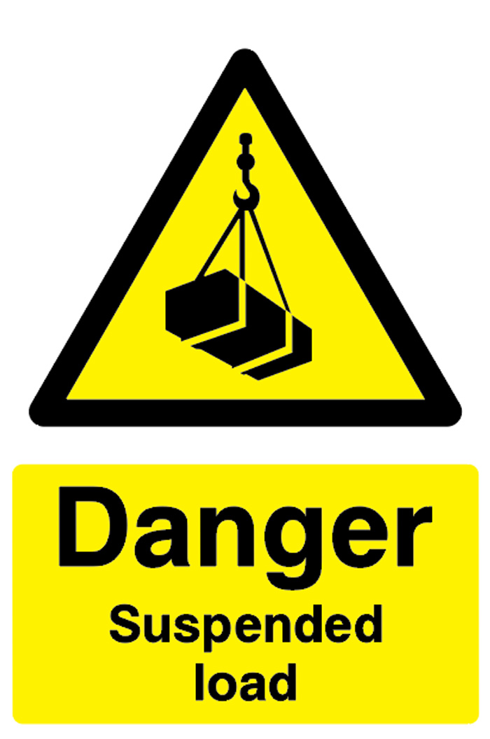 Danger - Suspended load