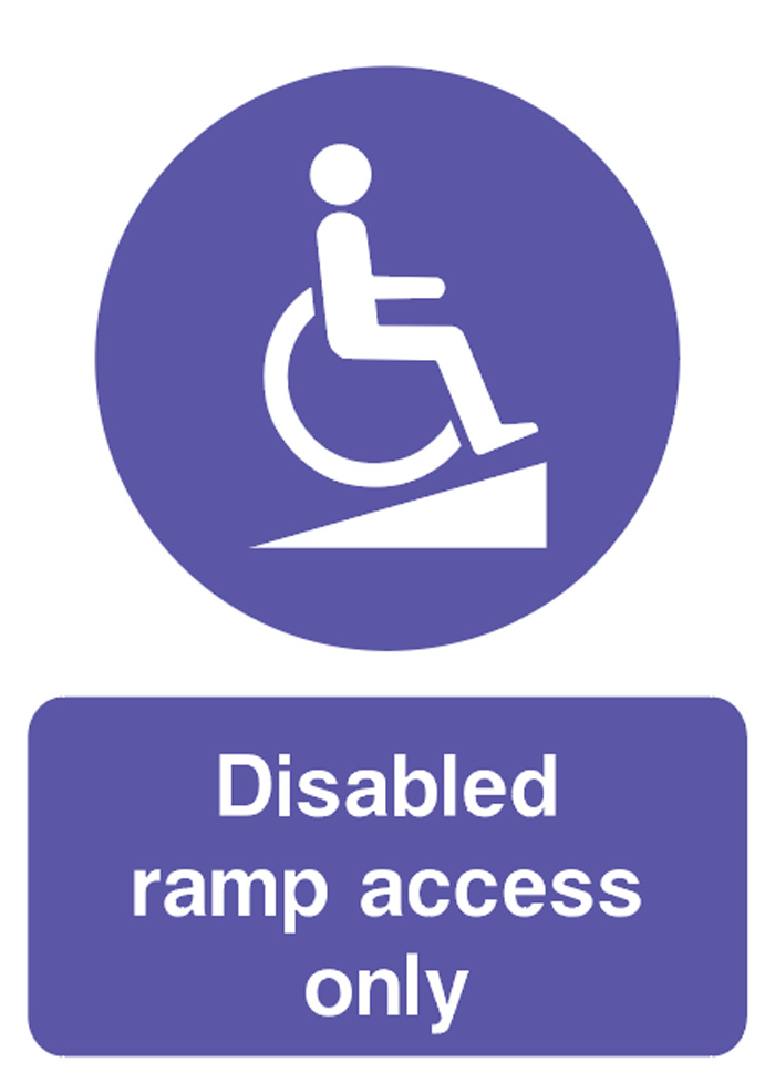 Disabled Ramp Access Only