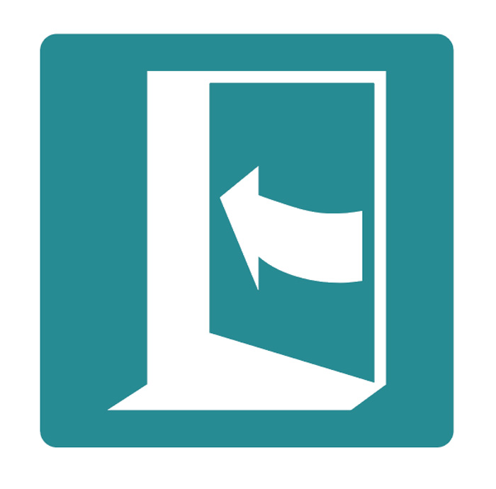 Emergency - Square - Exit - Left