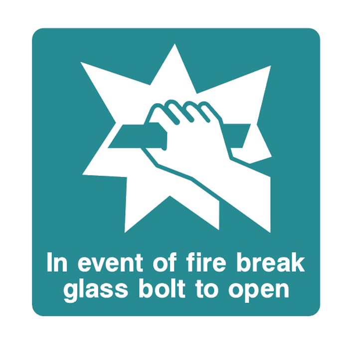 Emergency - Square - Break Glass Bolt