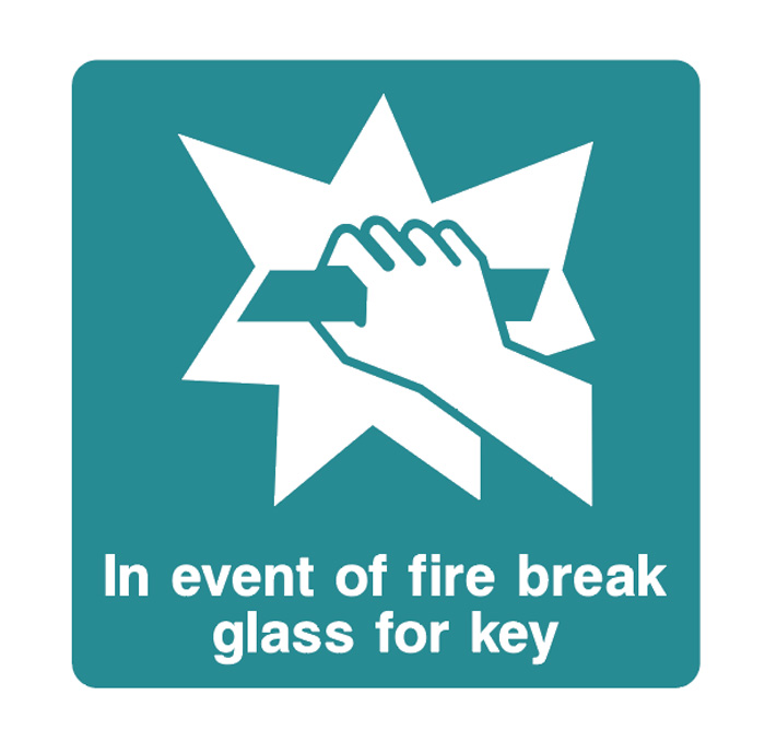 Emergency - Square - Break Glass For Key