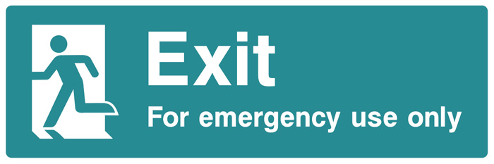 Exit - For Emergency Only