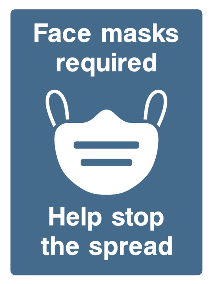 Face Mask Required - Help Stop The Spread