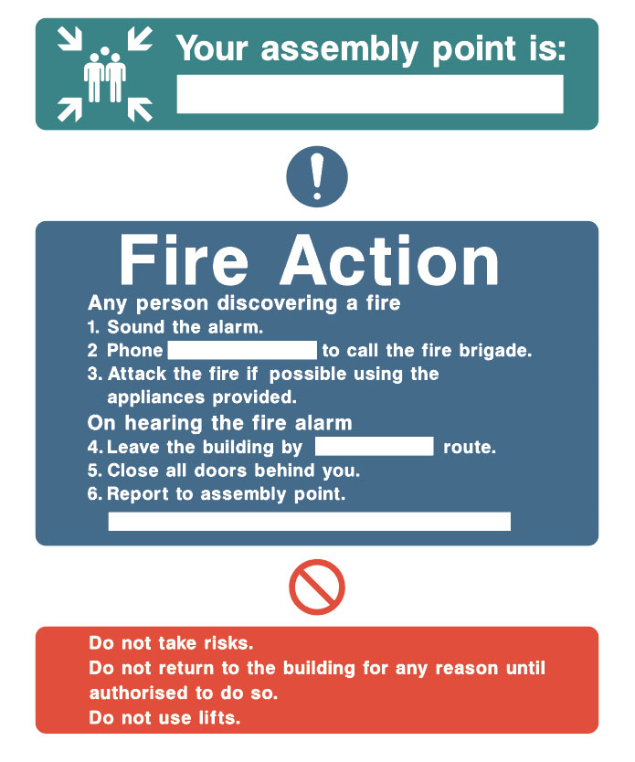 Fire Action Board - Assembly Point