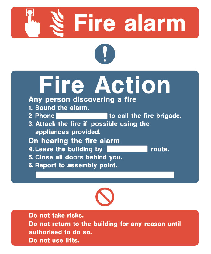 Fire Action Board - Fire Alarm