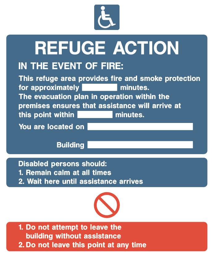 Fire Action Board - Refuge Action