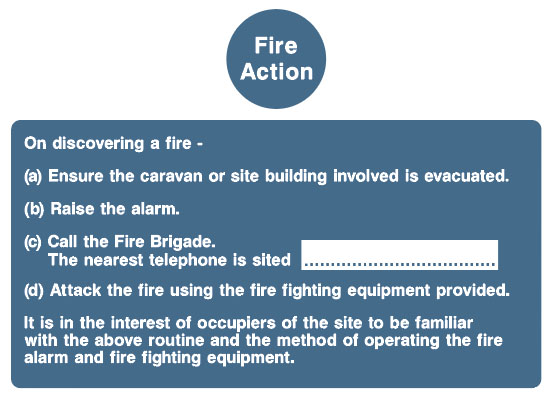 Fire Action Board - Type K