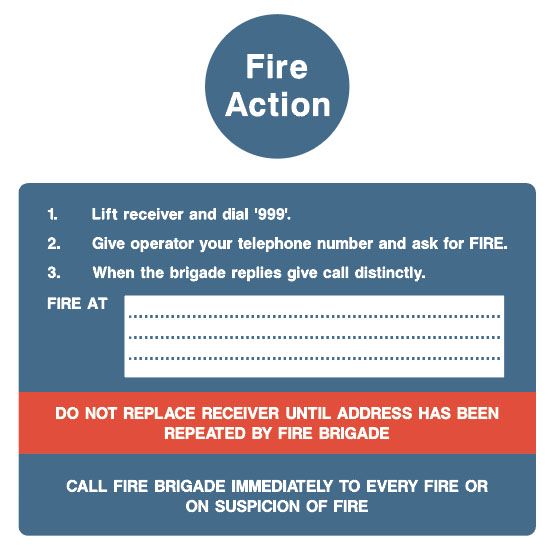 Fire Action Board - Type L