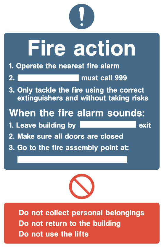 Fire Action Board - type Q