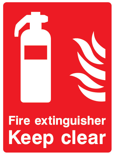 Fire Equipment - Fire Extinguisher Keep Clear