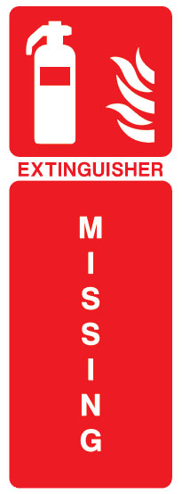 Fire Equipment - Fire Extinguisher Missing