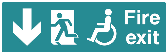 Fire Exit For Disabled (B)