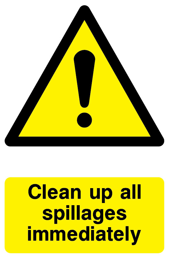 Food Processing & Hygiene - Clean Up All Spillages