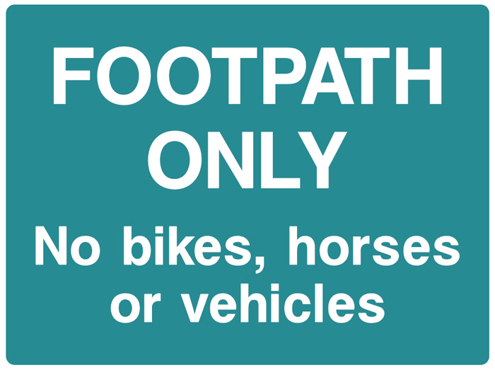 FOOTPATH ONLY - No Bikes