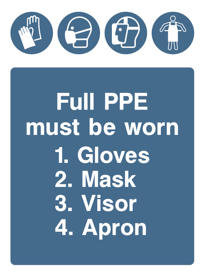 Full PPE Must Be Worn