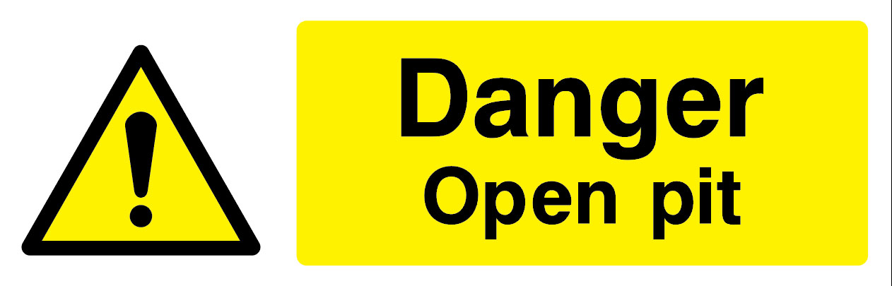 Garage Signs - Open Pit