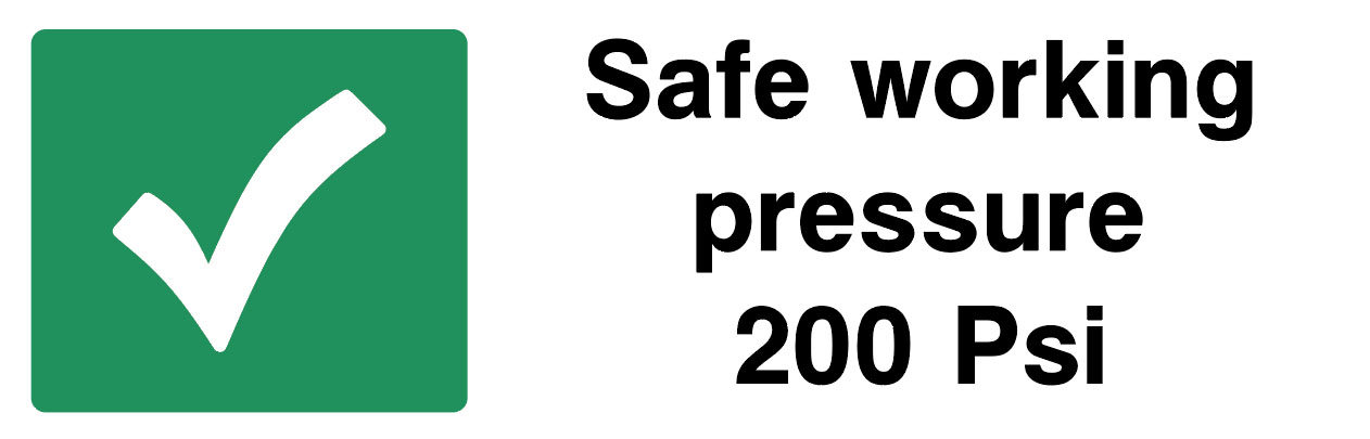 Garage Signs - Safe Working Pressure 200 PSi