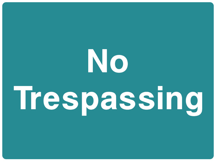 No Trespassing