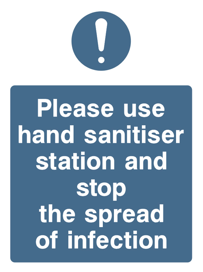 Please Use Hand Sanitiser Station