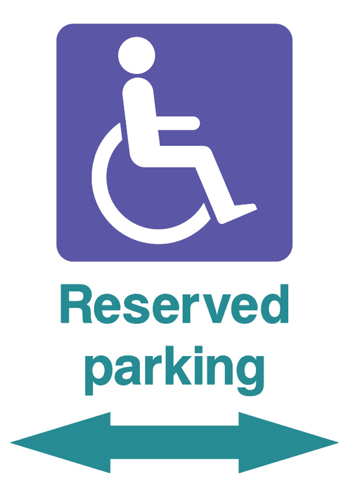 Reserved Parking - Text below