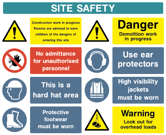 Site Safety Board - Type C - Demolition In Progress