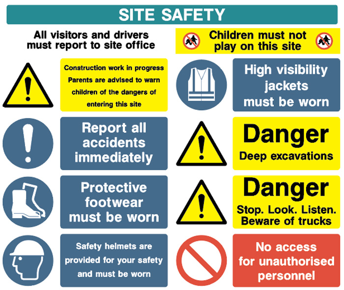 Site Safety Board - Type D - Children Must Not Play