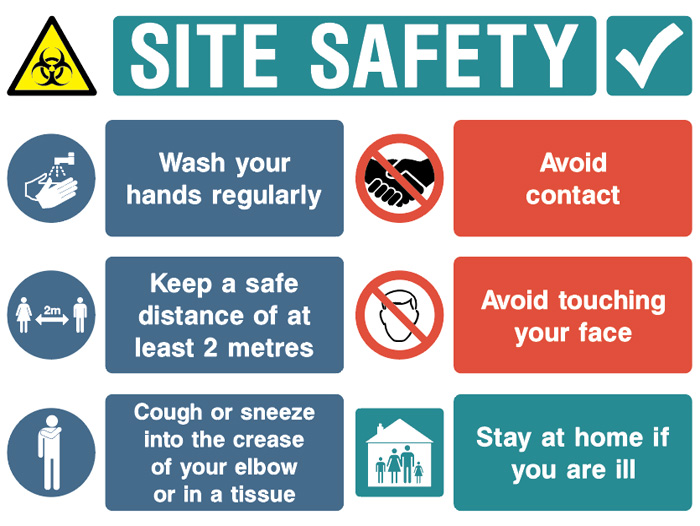 Site Safety Board - Wash your hands regularly