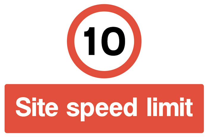 Site Speed Limit - 10 mph