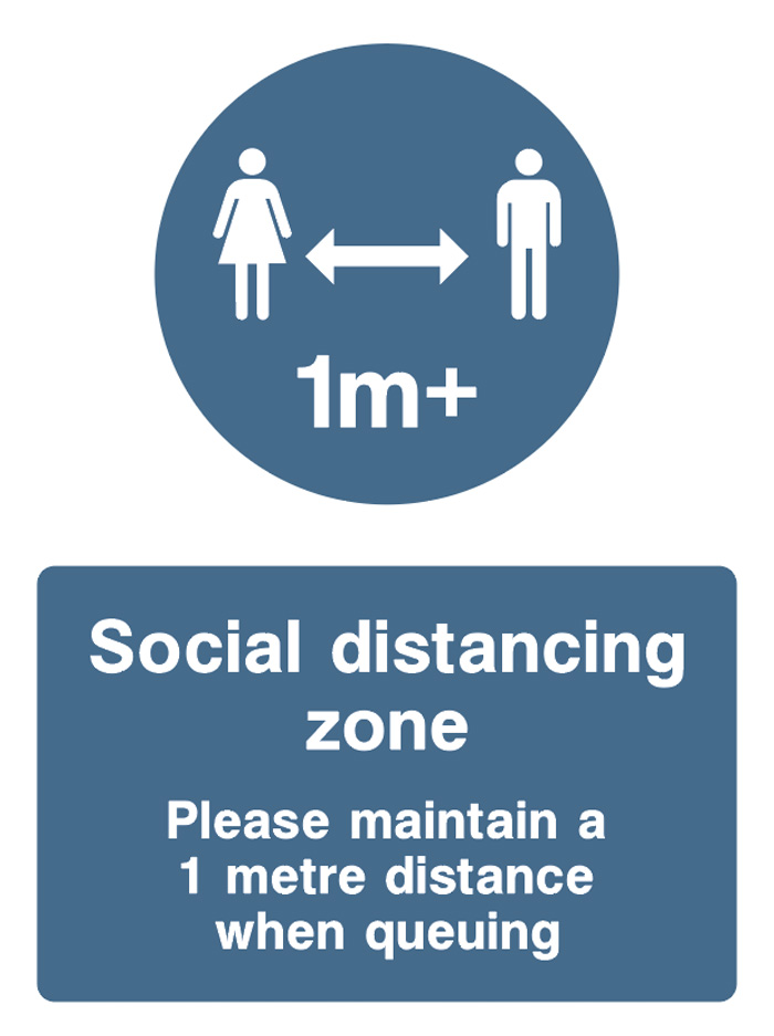 Social Distancing Zone - 1m