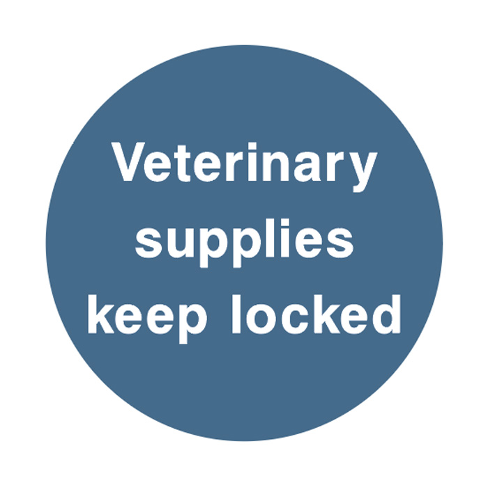 Veterinary Supplies Keep Locked