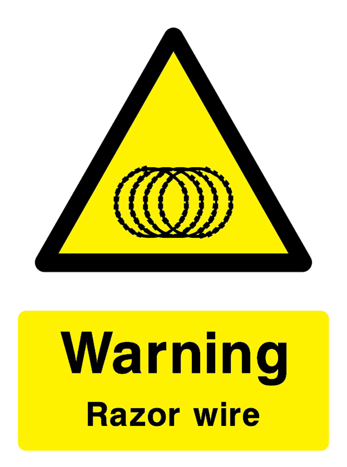 Warning - Razor Wire