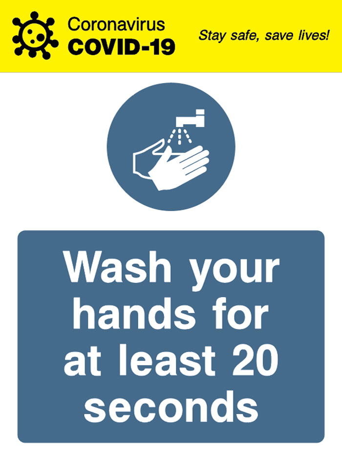 Wash Your Hands For At Least 20 Seconds - Covid 19