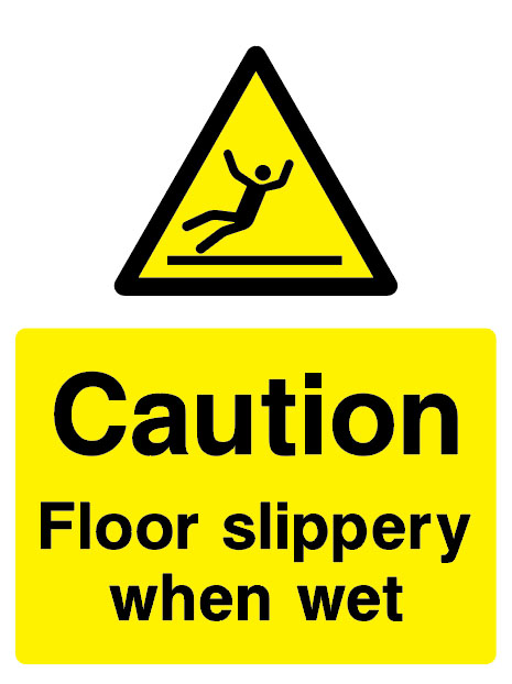 Hotel Signs - Caution Floor Slippery When Wet