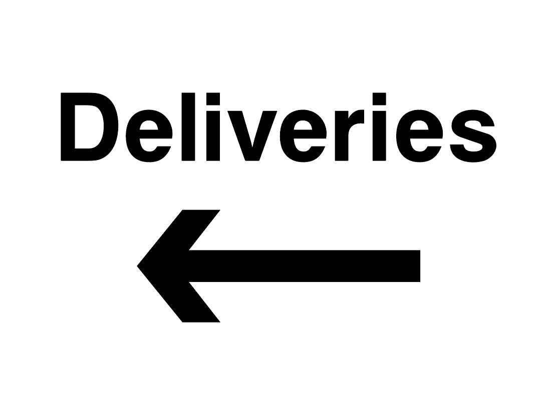 Hotel Signs - Deliveries Left