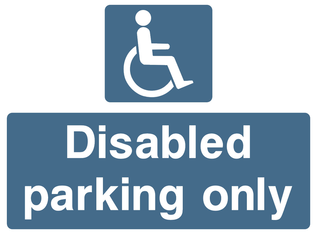 Hotel Signs - Disabled Parking Only