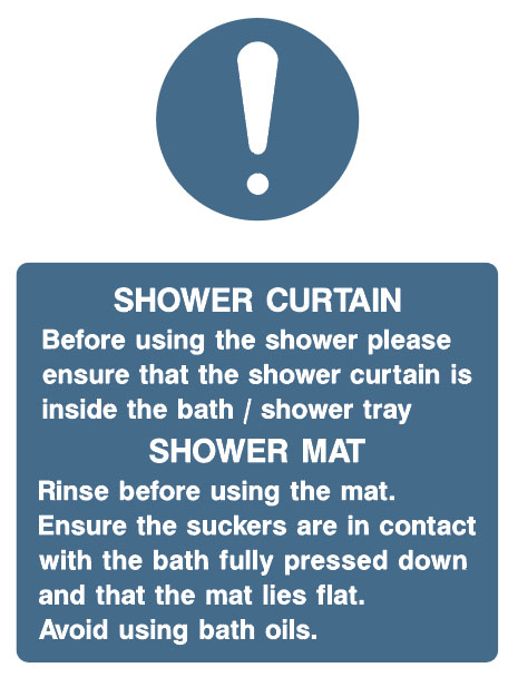 Hotel Signs - Shower Curtain