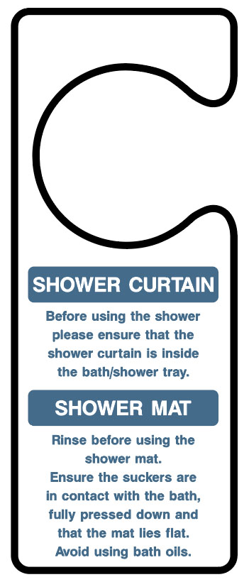 Hotel Signs - Shower Curtain