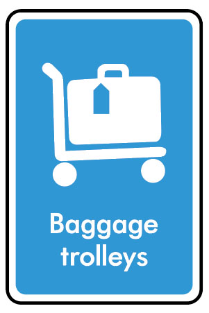 Information Sign - Baggage Trolleys