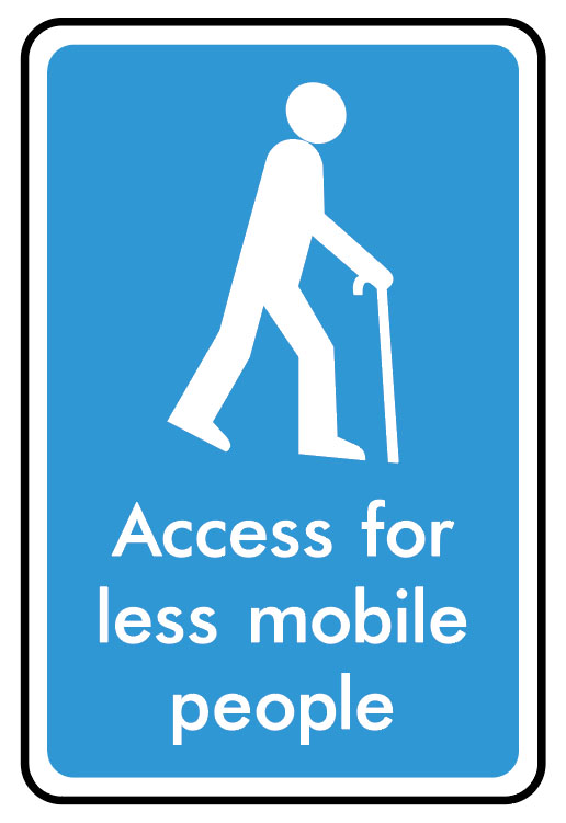 Information Signs - Access For Less Mobile People