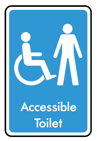 Information Signs - Accessible Toilet Male