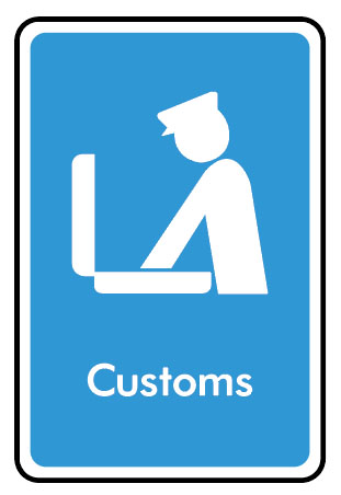 Information Signs - Customs