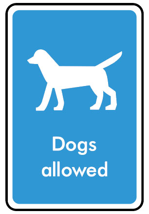 Information Signs - Dogs Allowed