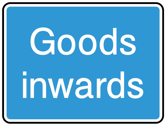 Information Signs - Goods Inwards