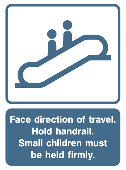 LIft And Escalator Safety - Face Direction Of Travel