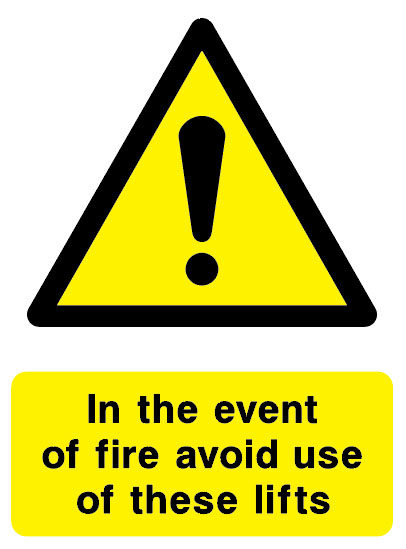 Lift And Escalator Safety - In The Event Of Fire Avoid Use Of These Lifts