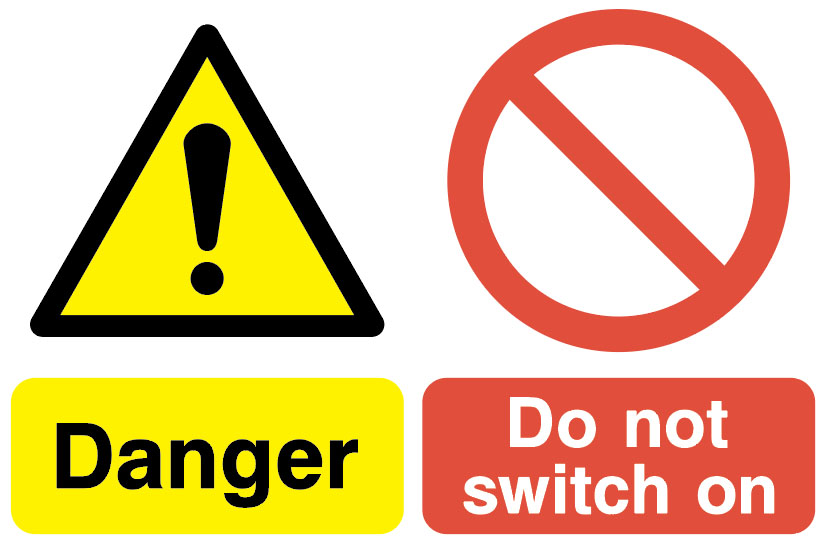 Lockout Signs - Danger Do Not Switch On