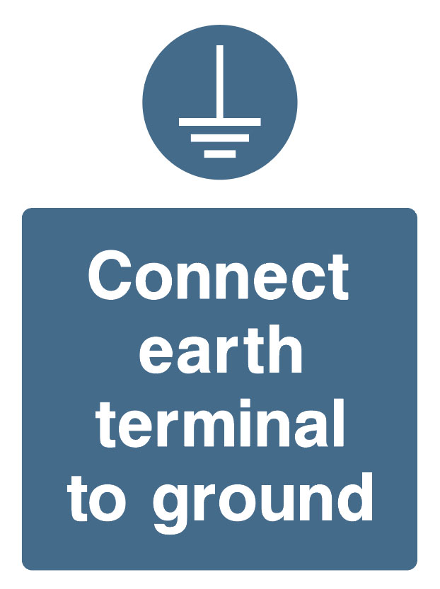 Mandatory - Machinery And General - Connect Earth Terminal To Ground