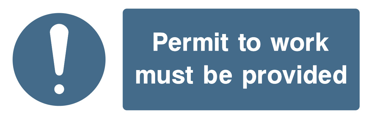 Mandatory - Machinery And General - Permit To Work Must Be Provided